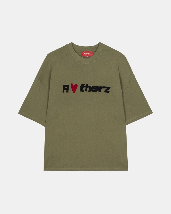 Oversized Tee Heartbreak Green